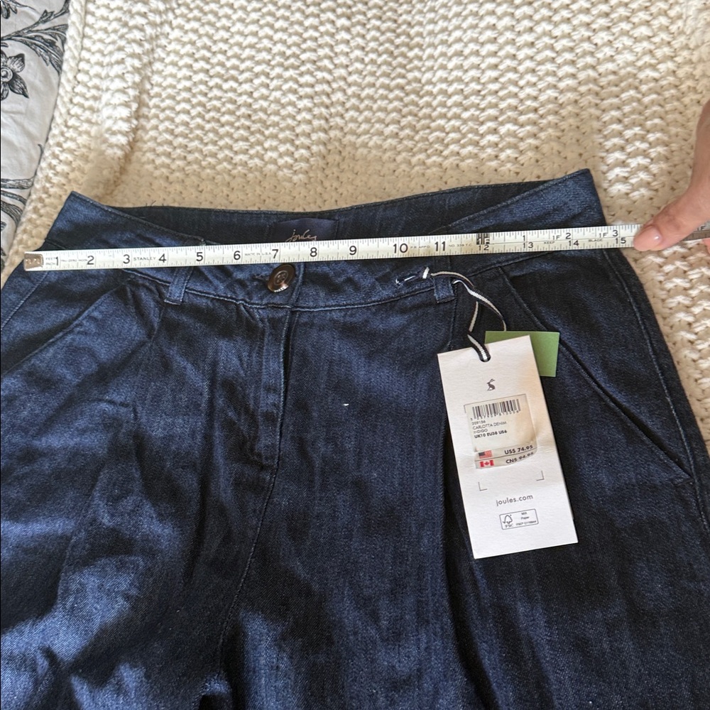 Joules Women's Dark Blue Denim Cullottes - Picture 2 of 8